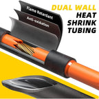 Heat Shrink Tube Kit 195 Pieces PVC 4:1 Flame Retardant Marine Grade