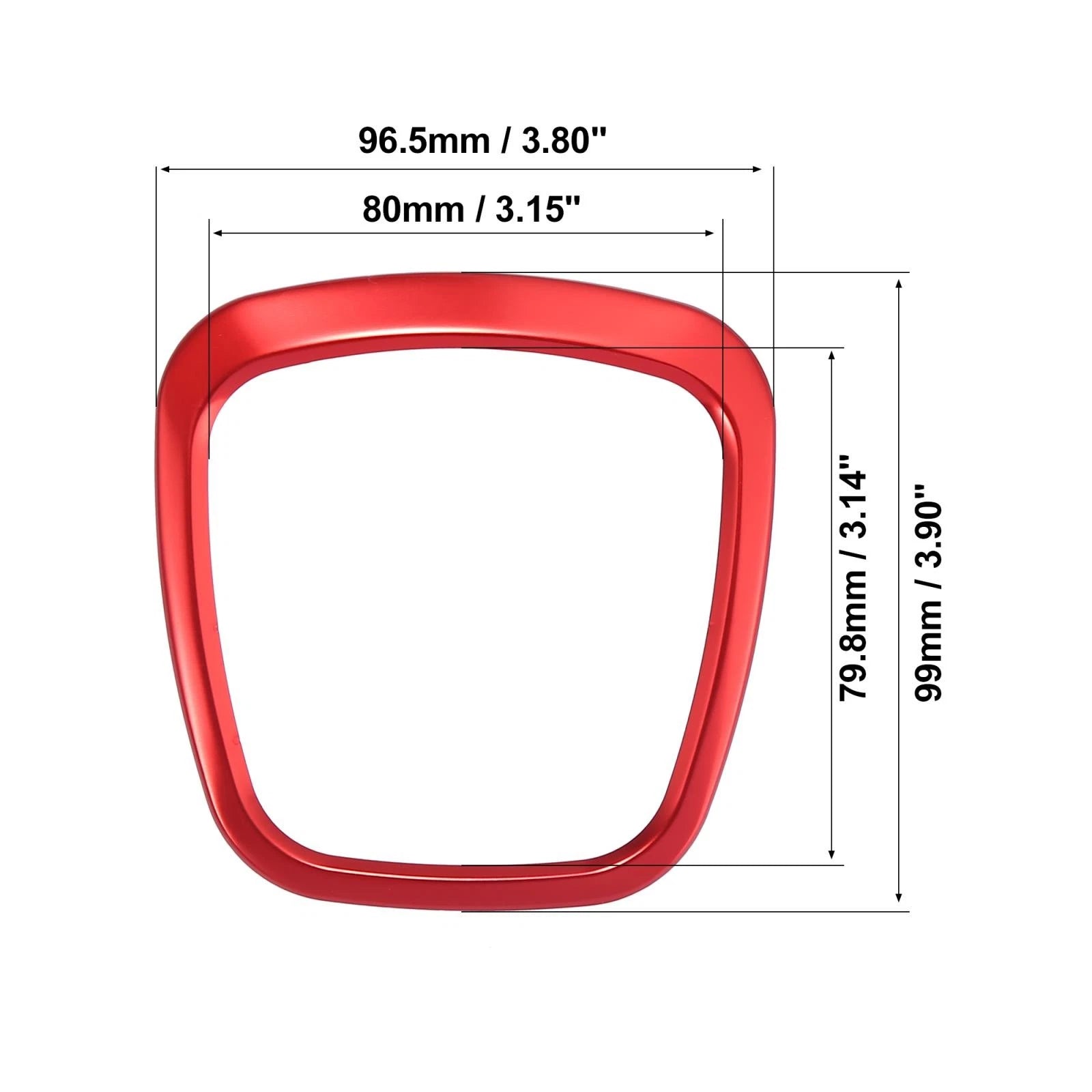 Steering Wheel Trim Cover Red for Audi A4 B7 B8 (2006–2012)