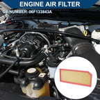 Engine Air Filter No. 06F133843A for Audi A3 2.0L L4 (2006–2008)