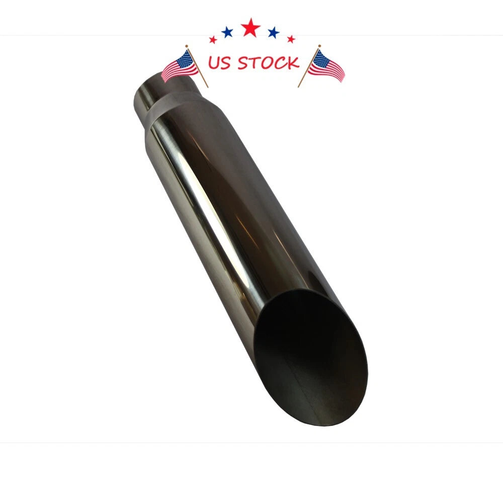 Stainless Steel Exhaust Tip for Universal Fit (3" Inlet, 4" Outlet)
