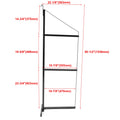 Set of 4 Black Cargo Shipping Container Shelving Shelf Brackets 22"x60"