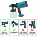 Cordless Electric Spray Gun for Makita Battery (Compatible Model)