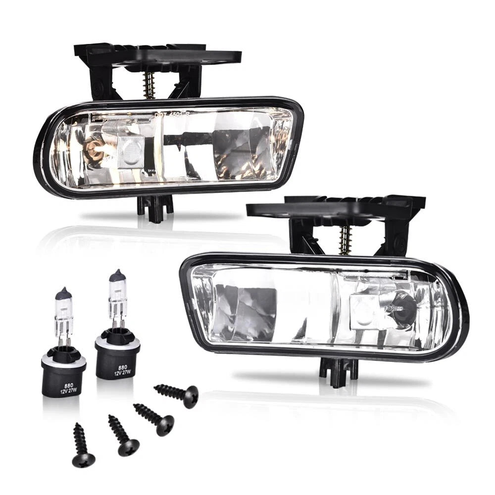 Clear Front Bumper Fog Lights for GMC Sierra/Yukon (1999–2006)