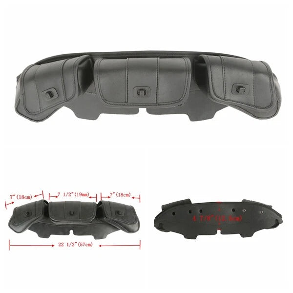 3 Pouch Pocket Fairing Bag for Harley Electra Glide (1996–Present)
