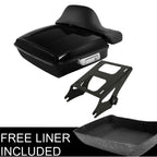 Chopped Trunk Backrest Pad Mount Rack for Harley Electra Glide (2014–2025)