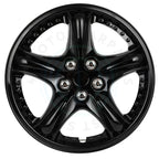Set of 4 Black 13 Inch Wheel Hub Caps for R13 Tires