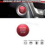 Red Aluminum Start/Stop Engine Button Cover Trim for 10th Gen Honda Accord (2018–2022)