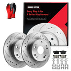 Rear Brake Rotors & Ceramic Pads for Honda Accord (2003–2007)