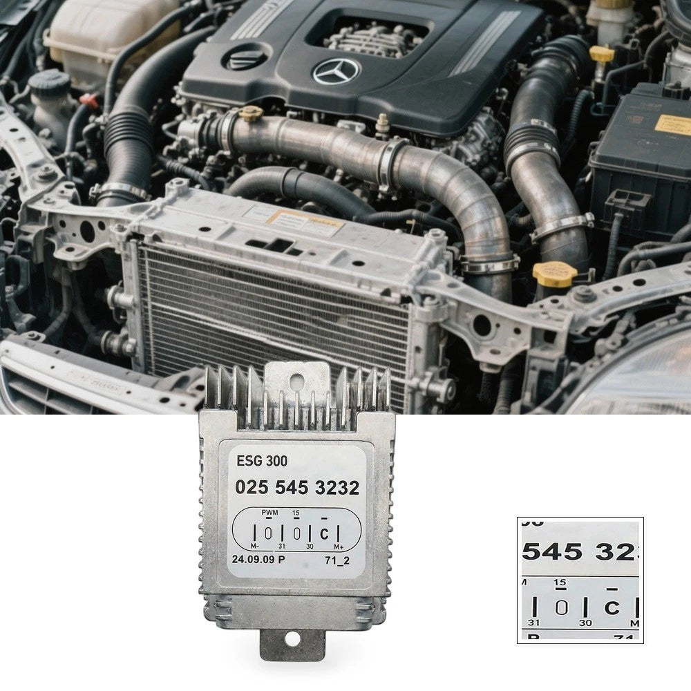 Fan Control Module for Mercedes C-Class W203 E-Class W211 CLK (2001–2009)
