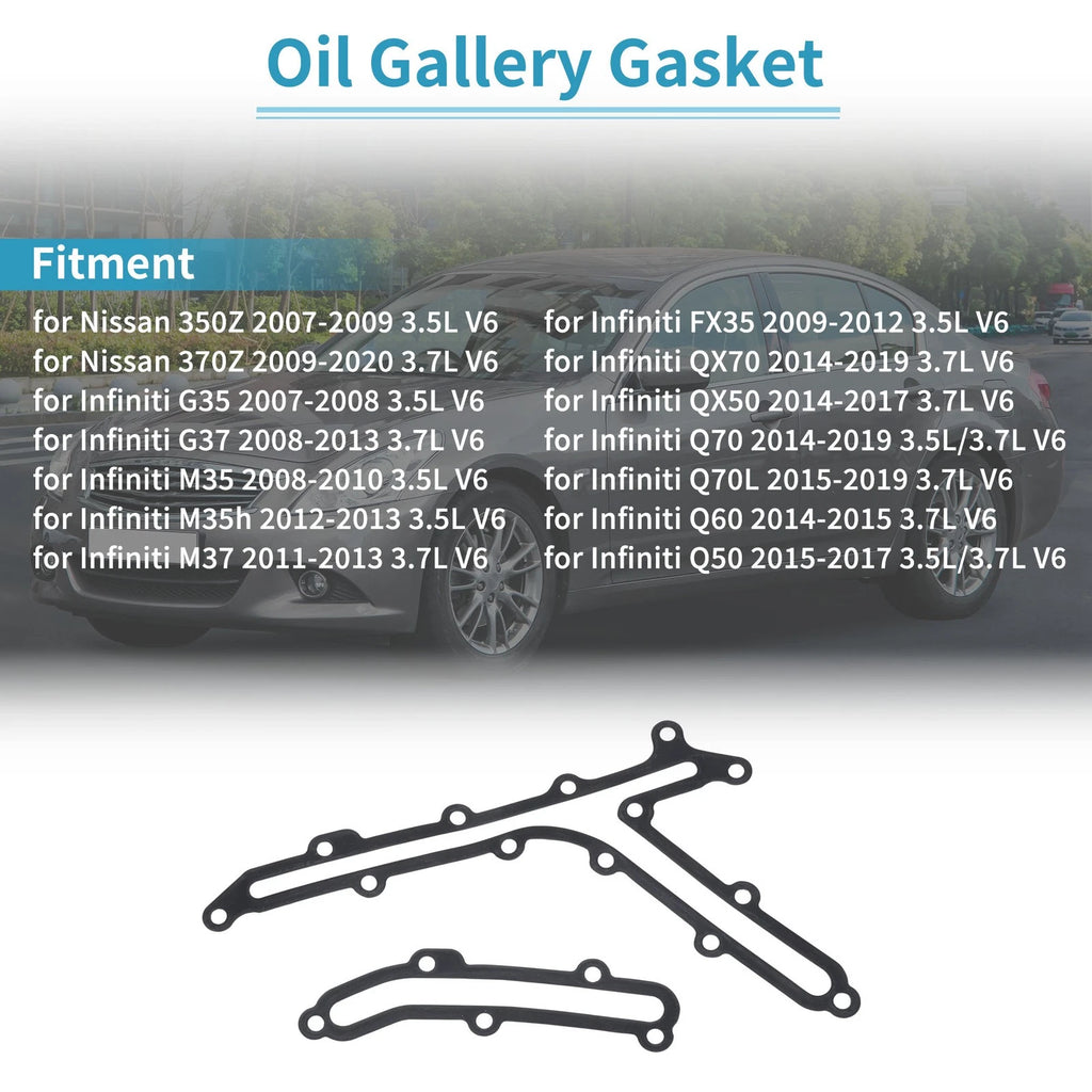 Oil Gallery Gasket Set for Nissan 350Z (2007–2009) 13533JK20A/13533JK21B