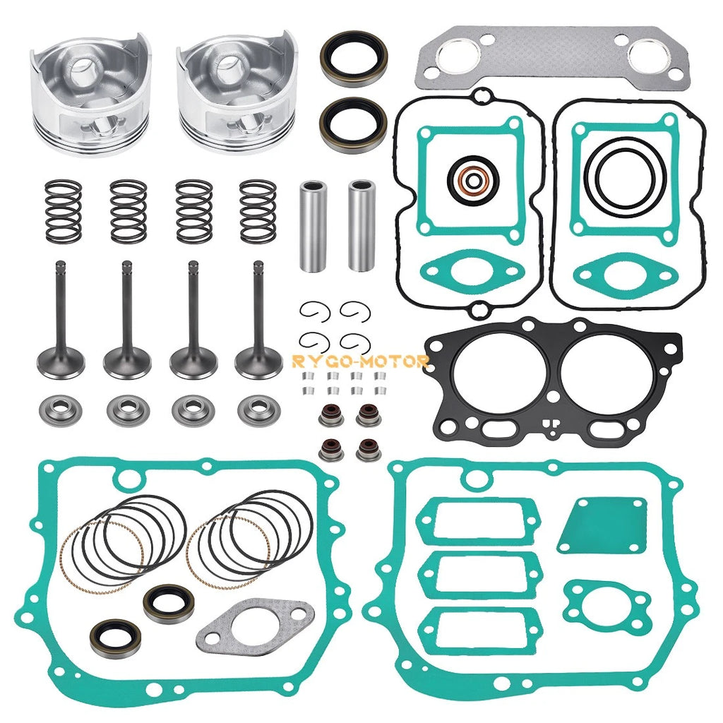 Engine Piston Intake Exhaust Valve Gasket Rebuild Kit for EZGO 350cc EH35C (1996–2002)