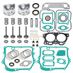 Engine Piston Intake Exhaust Valve Gasket Rebuild Kit for EZGO 350cc EH35C (1996–2002)