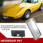 2X Clear Lens Side Marker Lights for Chevy Corvette C3 (1974–1979)