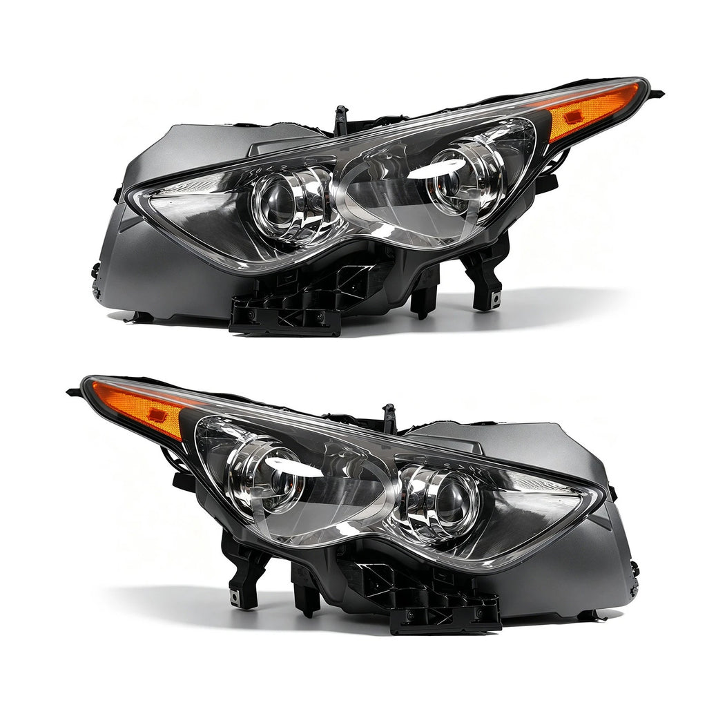 HID Headlight Set for Infiniti FX35 FX37 QX70 (2009–2017) w/AFS Black