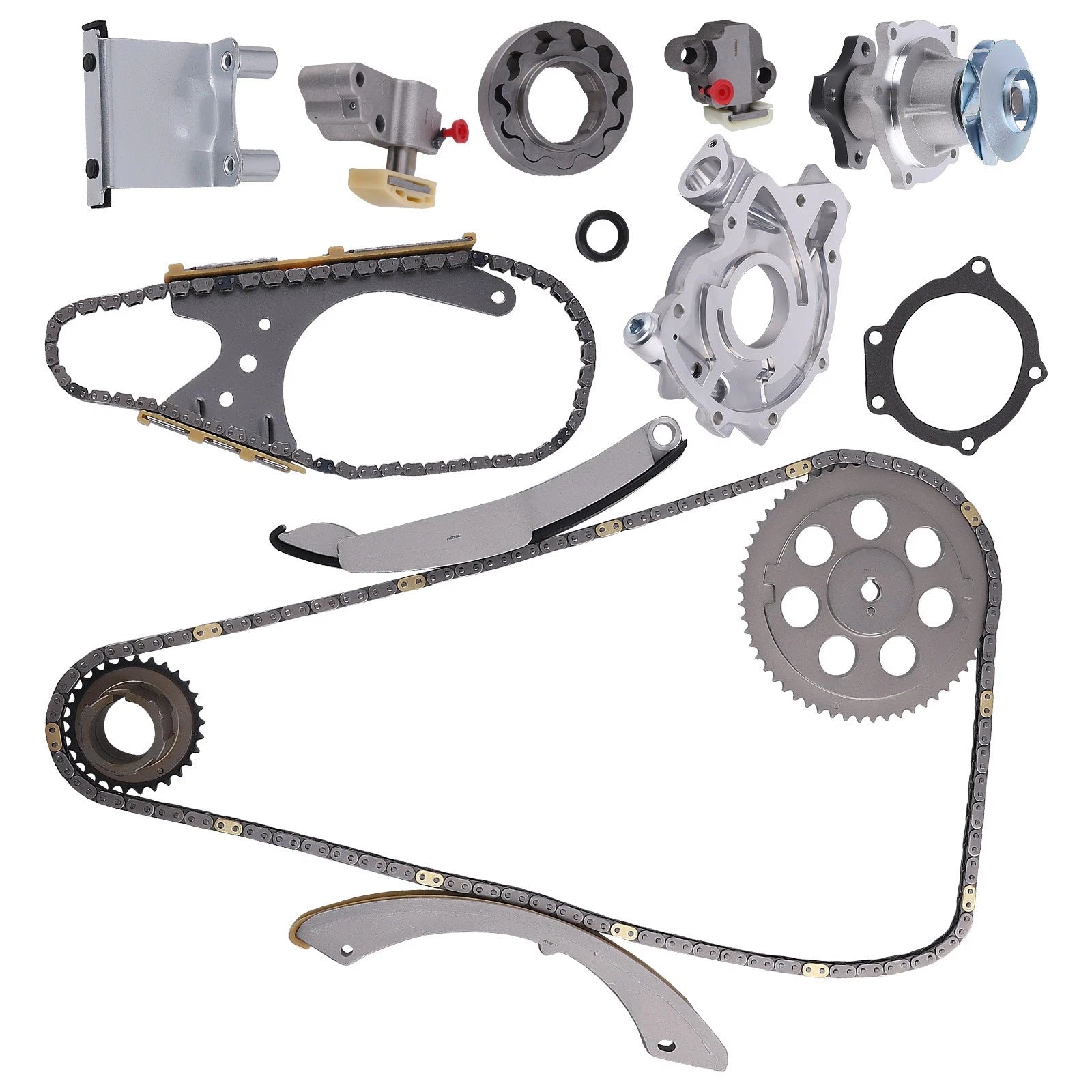 Timing Chain Set w/Oil Pump for Chevrolet GMC 2.9L 3.7L (2007–2011) 12568766