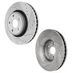 Brake Disc & Pad Kit for Jeep Grand Cherokee (2011–2016) Cross-drilled