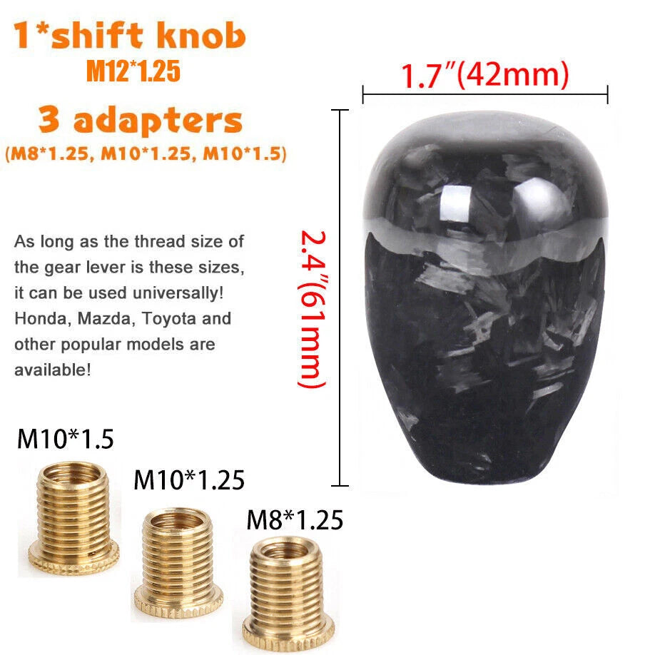 Carbon Fiber Manual Gear Shift Knob for MT Vehicles