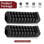 2X Rubber Foot Peg Rest for Suzuki QuadSport 80 LT80 (1987–2006) LT80S (1987–1995)