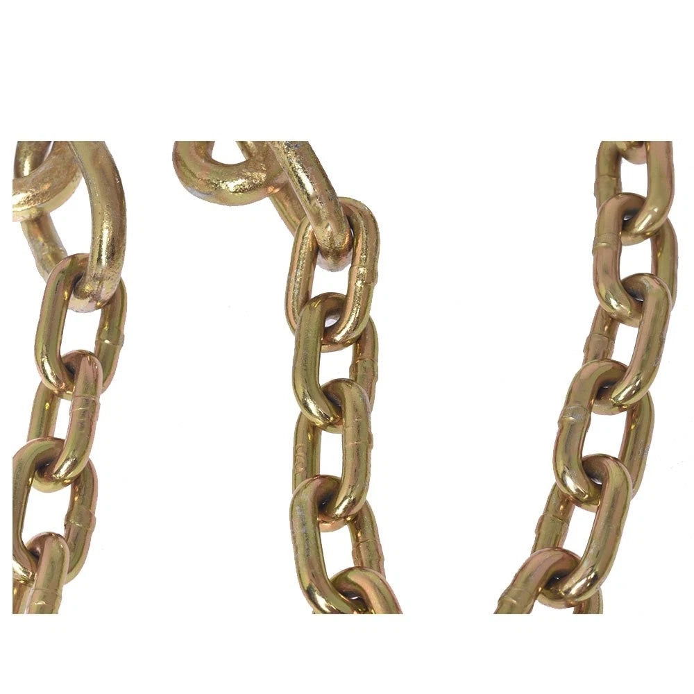 Set of 2 Tow Chains with J-Hooks for Flatbed Truck Rollback Wrecker