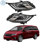 Pair of Projector Headlights for Honda Odyssey (2018–2020) Halogen