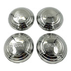7.5 Inch Stainless Steel Hubcaps Kit with Ford Script for Aftermarket Rims