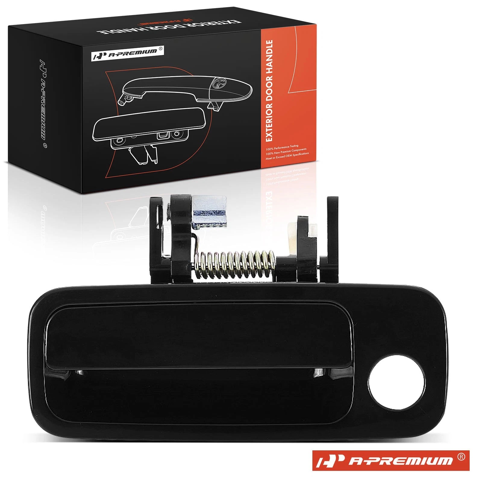 Front Driver Smooth Black Exterior Door Handle for Toyota Camry (1997-2001)