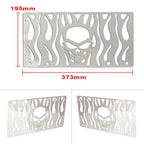 Motor Skull Stainless Radiator Grill Guard Cover for Honda GL1500 (All Years)