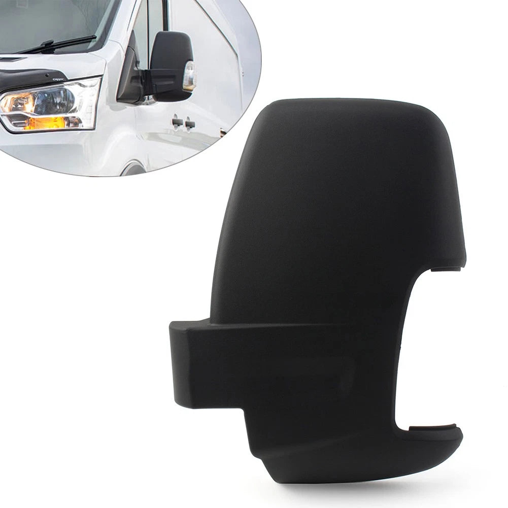 Rearview Door Wing Mirror Cover for Ford Transit MK8 (2014–2021) Black Left