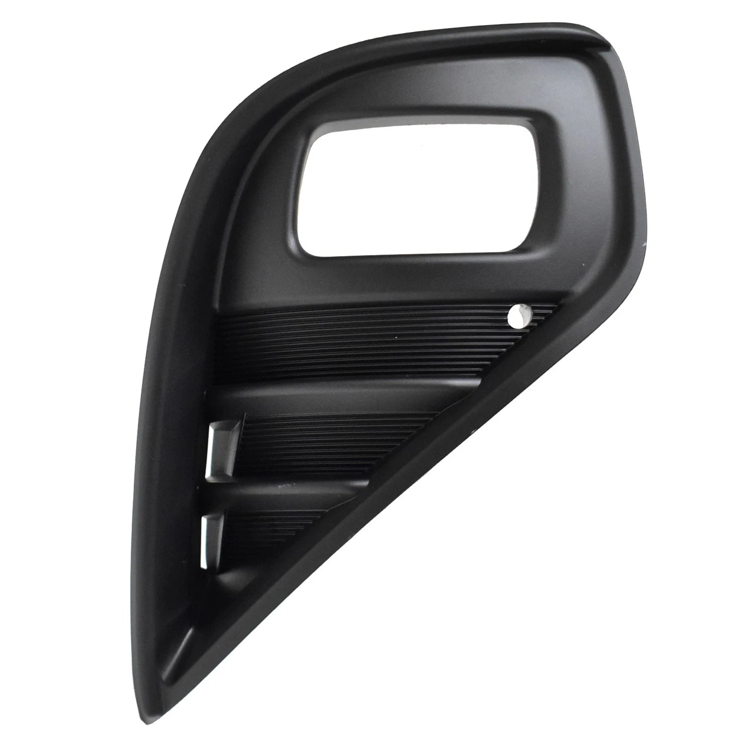Replacement Black Textured Polypropylene Front Passenger Side Fog Light Bezel