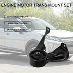 Engine Motor Trans Mount Set for Mitsubishi Lancer Ralliart 2.4L (2004–2006)