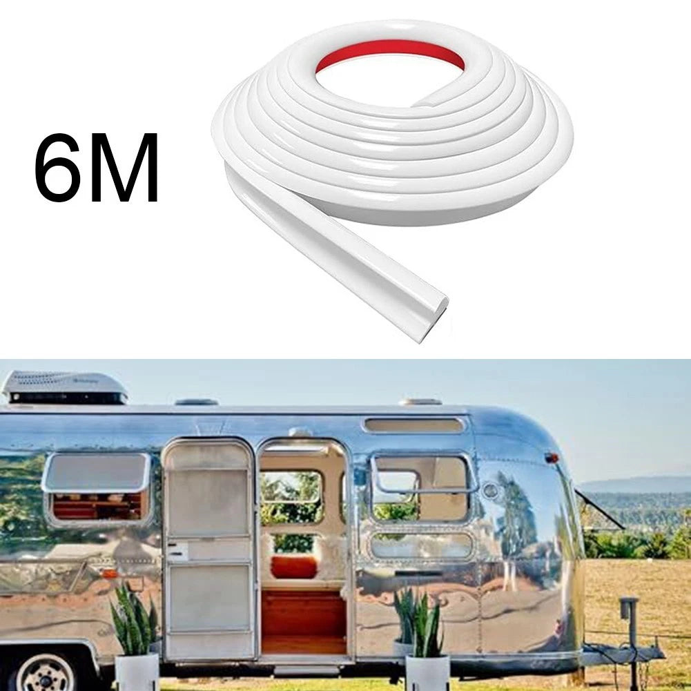 6M Weather Resistant RV Rain Gutter with J Shape (Universal Fit)