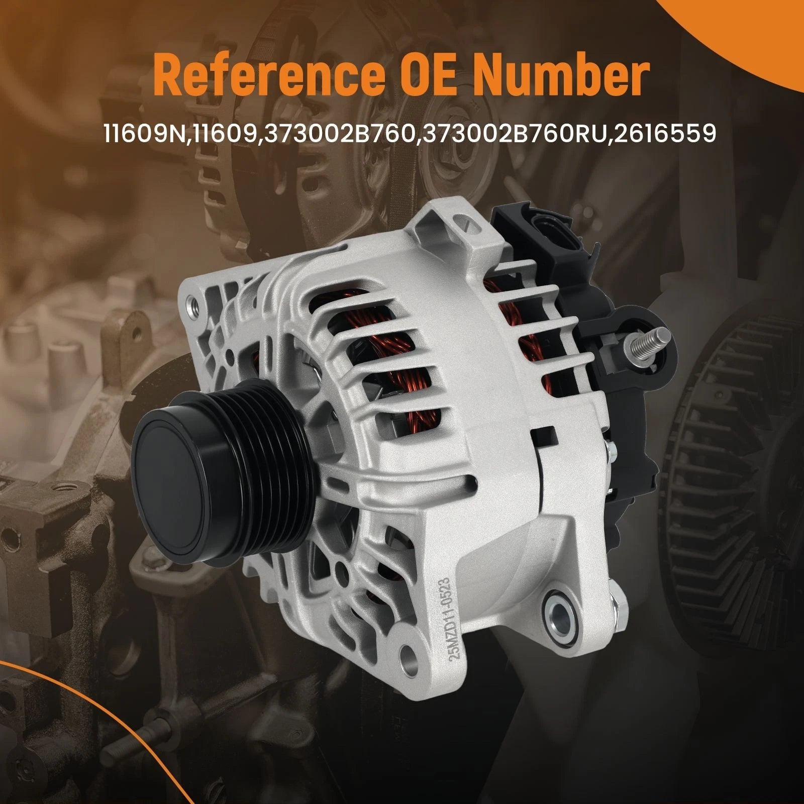 12V Alternator for Kia Soul/Rio/Forte5 Hyundai Veloster (2010–2019) 110A 11609N 373002B760