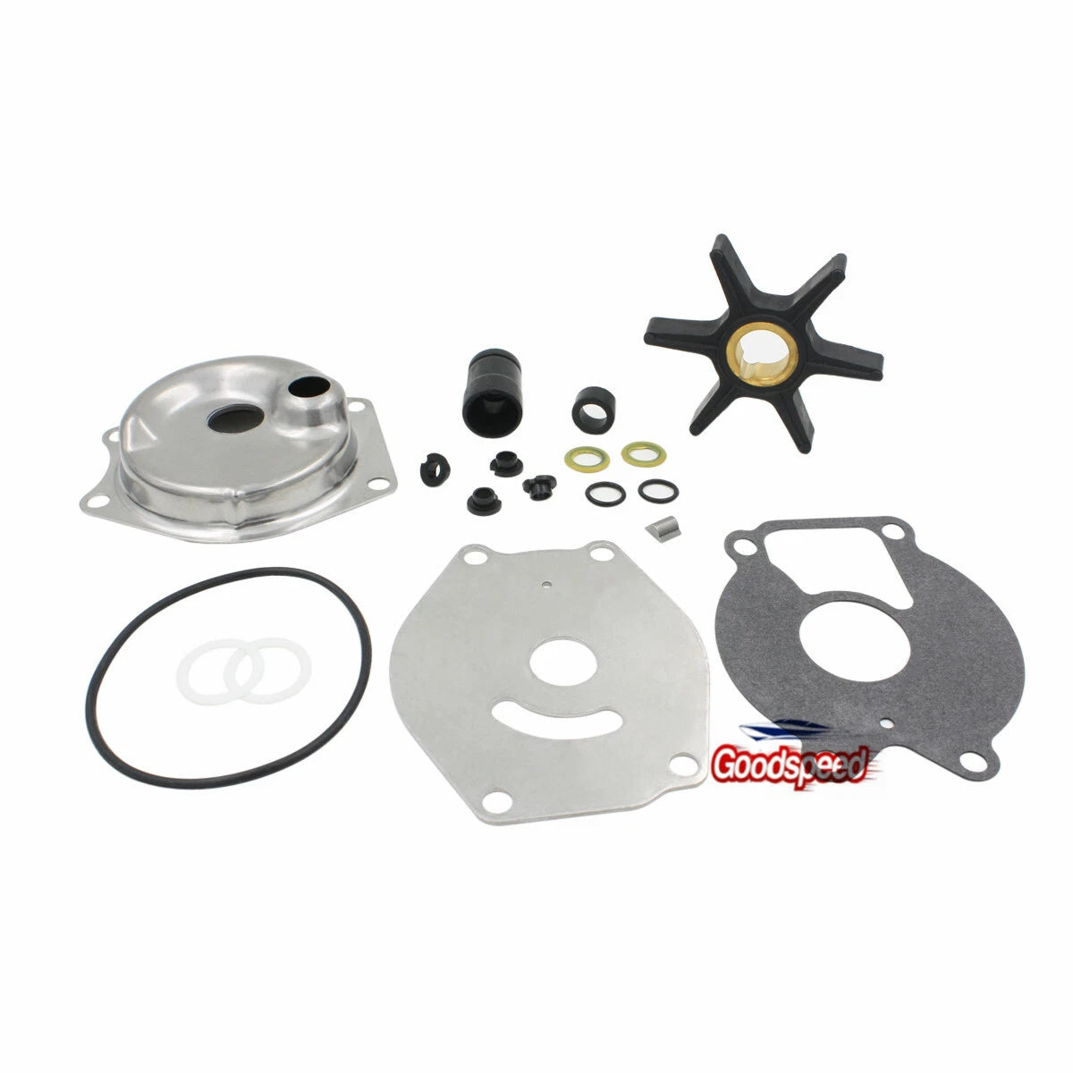 Outboard Water Pump Impeller Kit for Mercury Mariner Force 9.9 15 HP (1990–2023) 46-99157T2