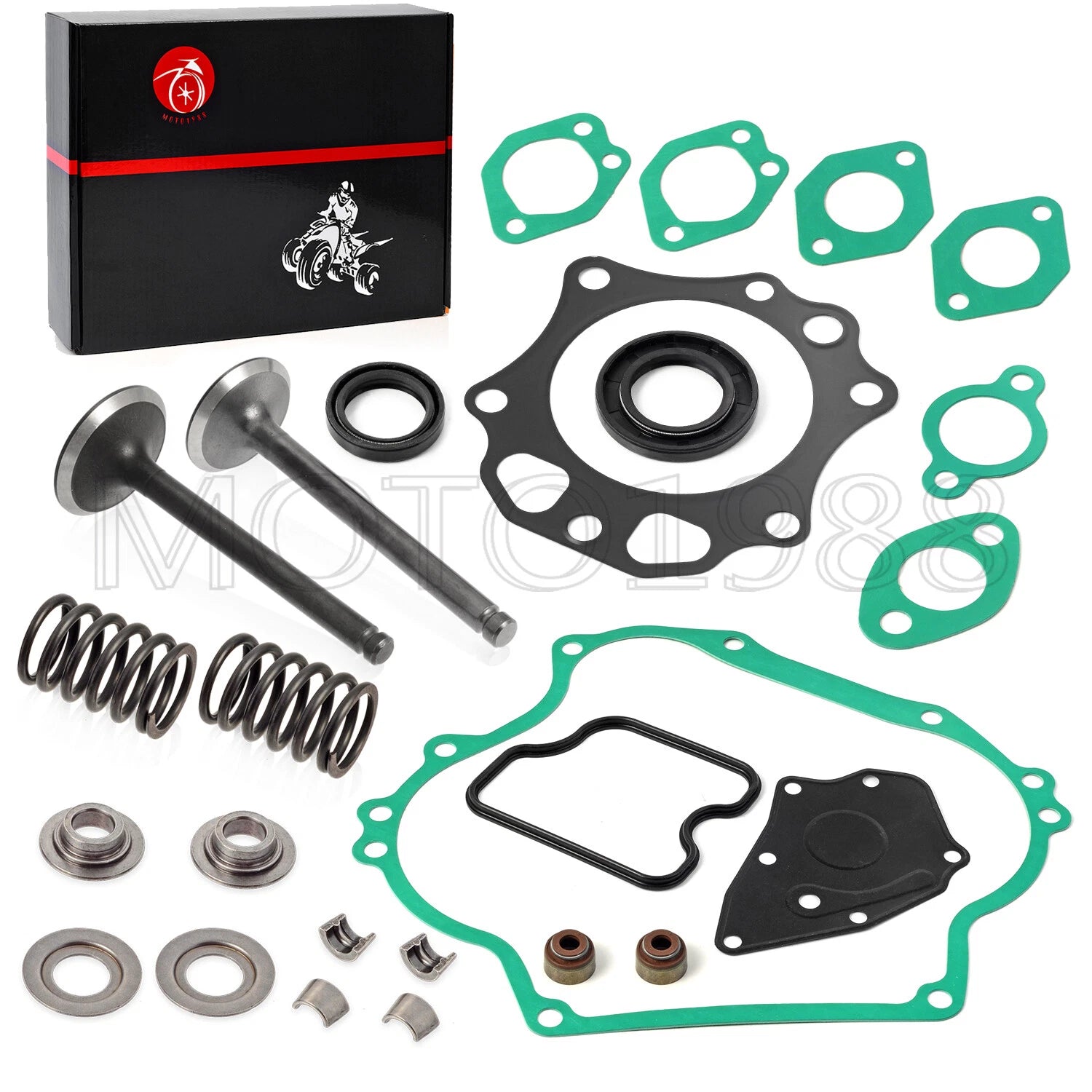 Valve Gasket Seal Spring Cotter Retainer for Club Car DS FE290 (1992–Present)