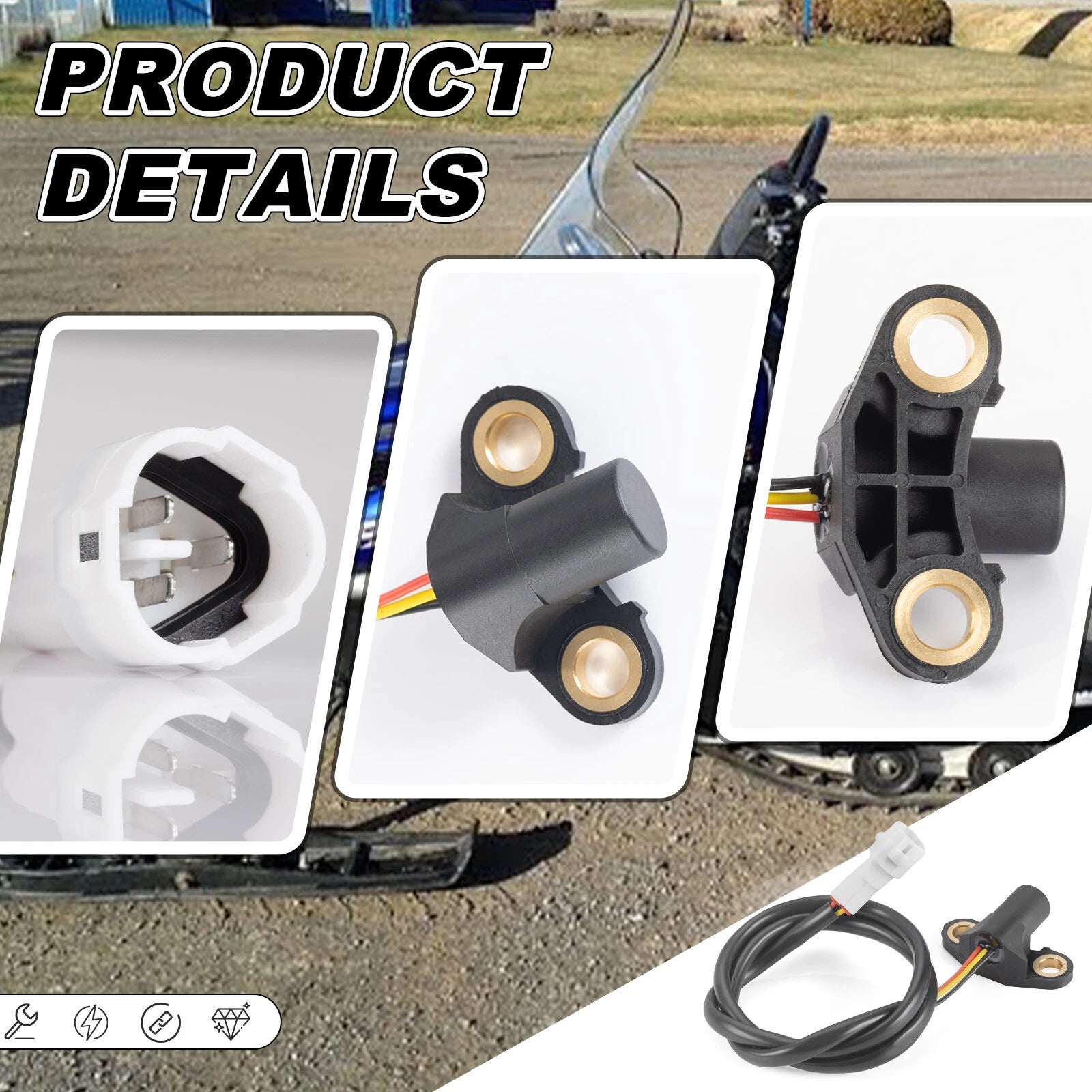 Speed Sensor for Yamaha Snowmobile SX Viper Venom Apex Phazer Venture Nytro RX-1 (2000–2023)