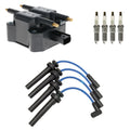 Set of 4 Hitachi Ignition Coils & NGK G-Power Spark Plugs for Neon (2000–2005)