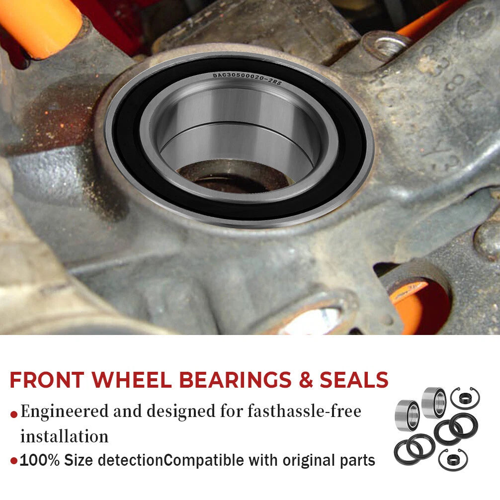 Front Wheel Bearing Seals Kit for Honda (91051-HC5-003, 91209-HN2-003, 91256-HC5-00)