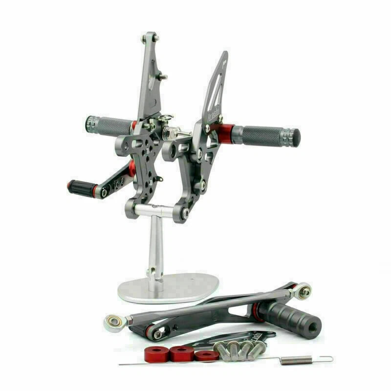 Rearset foot pegs for Yamaha R1 (2009–2014) Gray AV