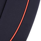 5D Black Car Leather Front Seat Cushion Covers for Universal Fit