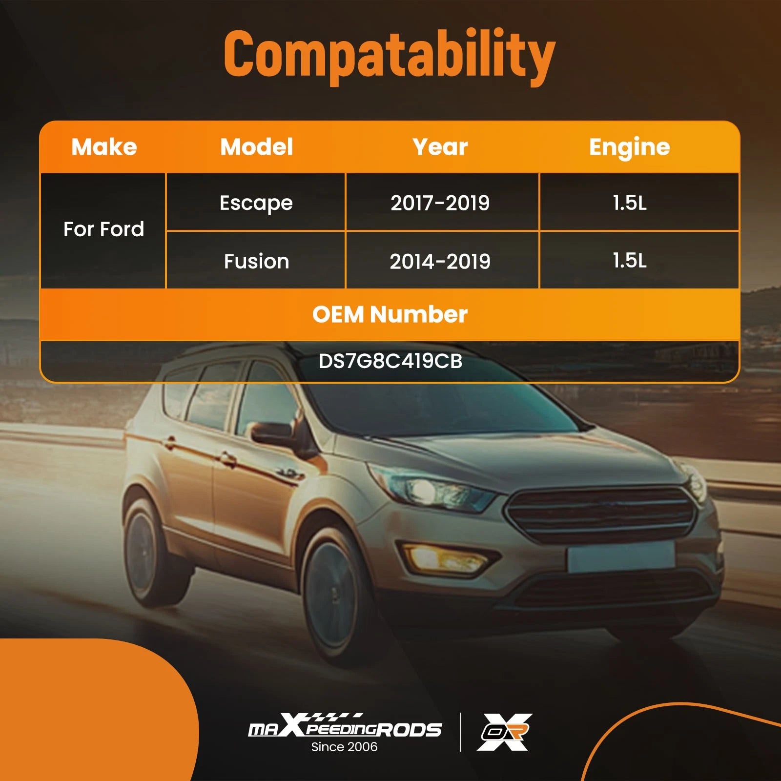 Electric Water Pump for Ford Escape Fusion (2014–2019)