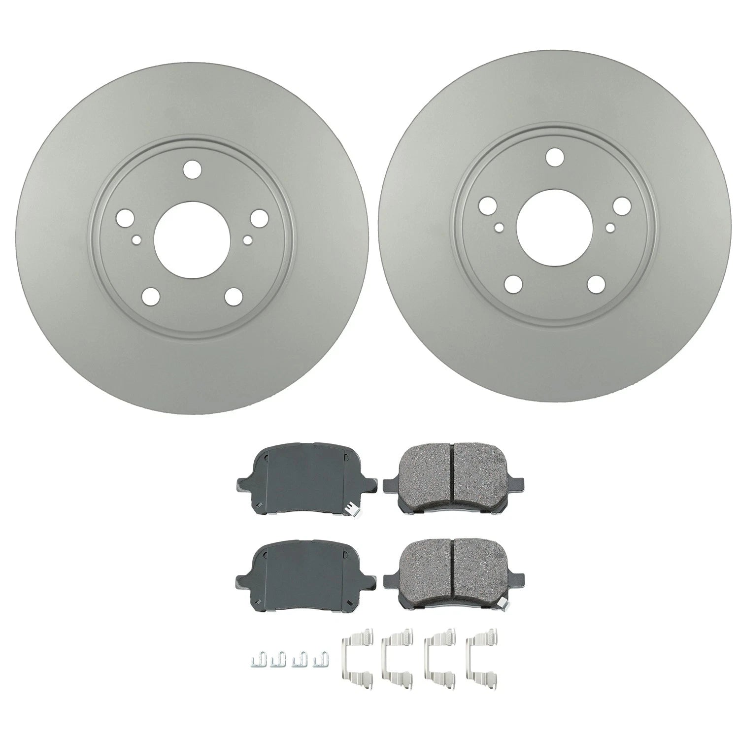 Set of 2 Bosch QuietCast Front Rotors & Akebono ProACT Pads for RX300 (2004–2006)
