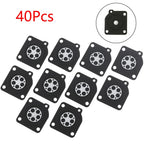 40Pcs Carburetor Metering Diaphragm Gasket Rebuild Kit for Zama C1U (A015010)