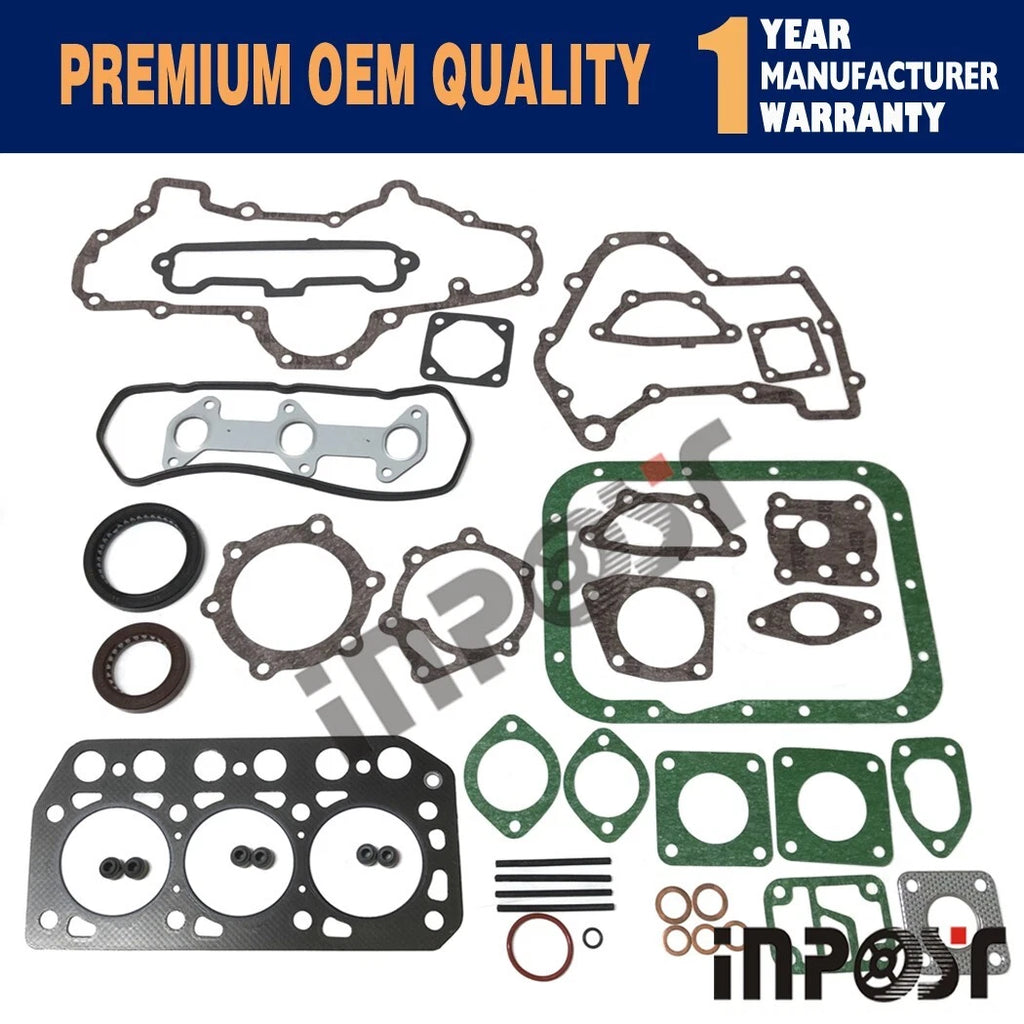 K3E Full Overhaul Gasket Kit for Mitsubishi Excavator Loader Tractor