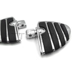 Chrome Wing Mini Floorboards w/ Adapters for Suzuki Marauder 1600 (2000–2005)