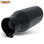 15" Slant Black Exhaust Pipe for Universal Fit (5" Inlet, 6" Outlet)