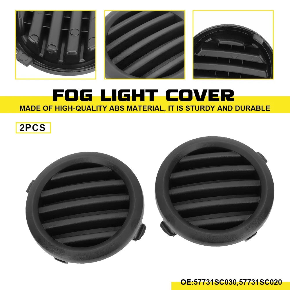 Pair of Fog Light Hole Covers for Subaru Forester (2009–2013)