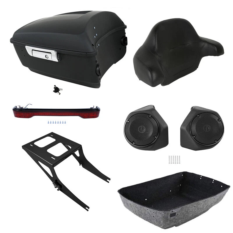 Tail LED Light Mount for Harley Fatboy (2008–2017) - King Trunk Backrest Speakers