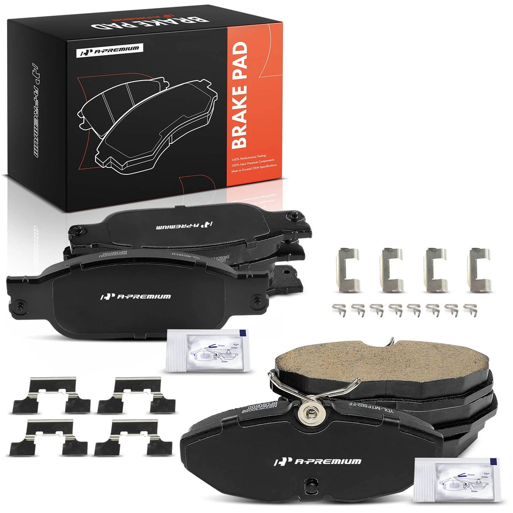 Set of 8 Ceramic Brake Pads for Ford Thunderbird Lincoln Jaguar