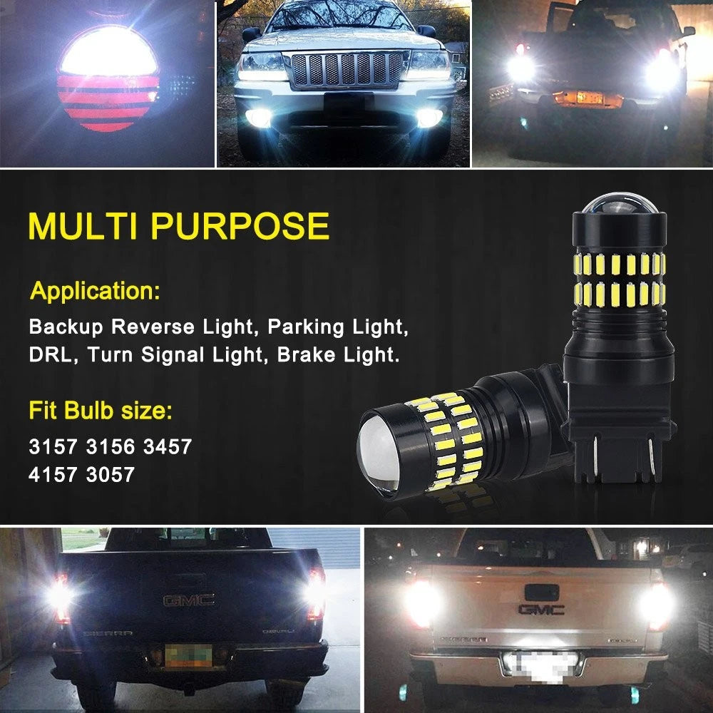 2X 3157 LED Backup Tail Reverse Light Bulbs for Ford F-150 (2018)