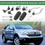10pcs Front Suspension Kit for Honda Civic  - Tie Rod End, Sway Bar Link, Ball Joint